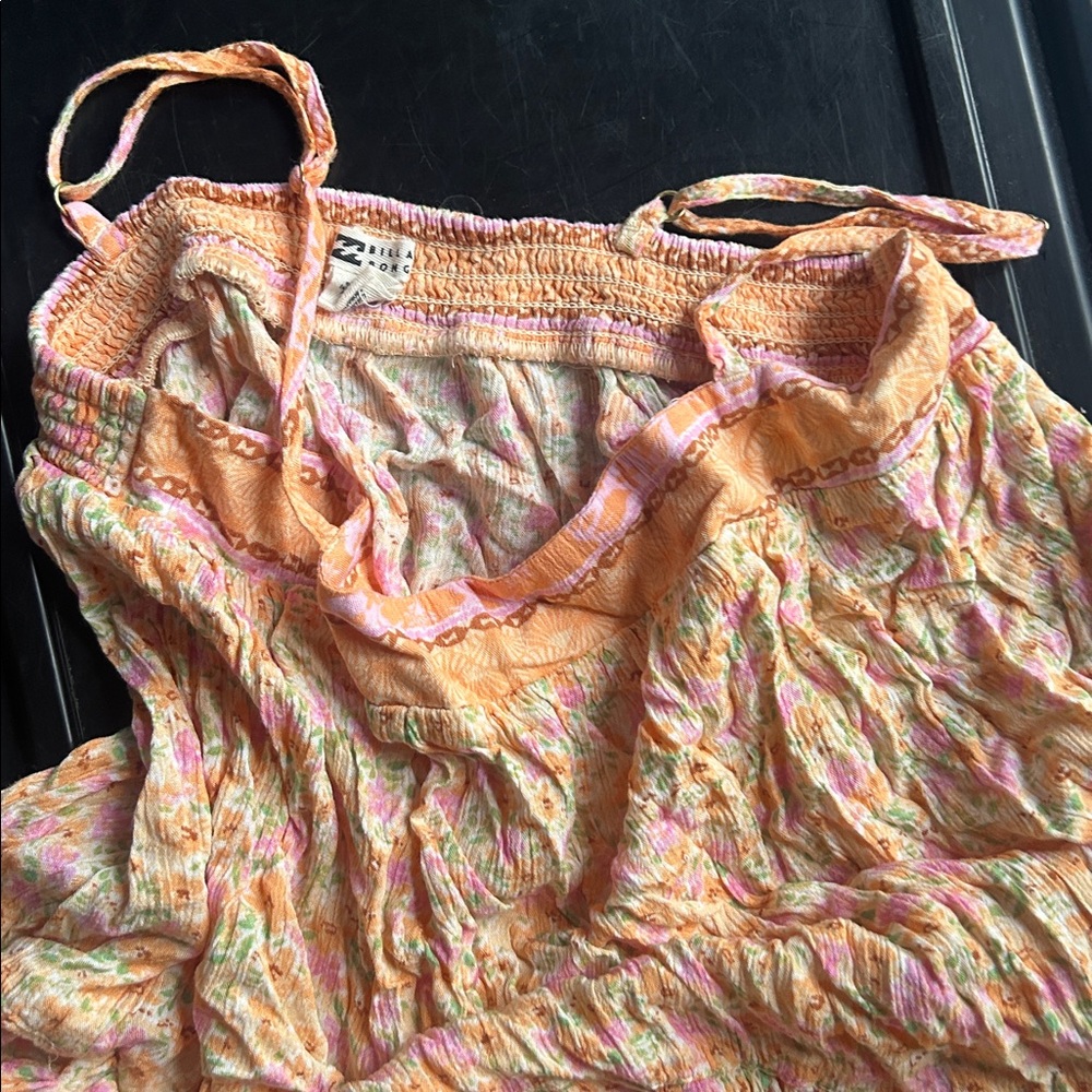 Colorful Billabong Floral Long Flowy Dress